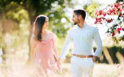 Refreshing Pre-wedding Photography at Great Fosters