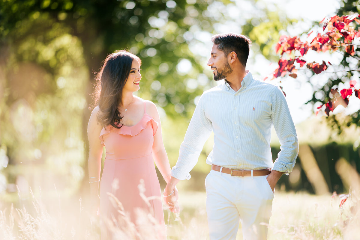 Asian couple pre-wedding shoot at Great Fosters