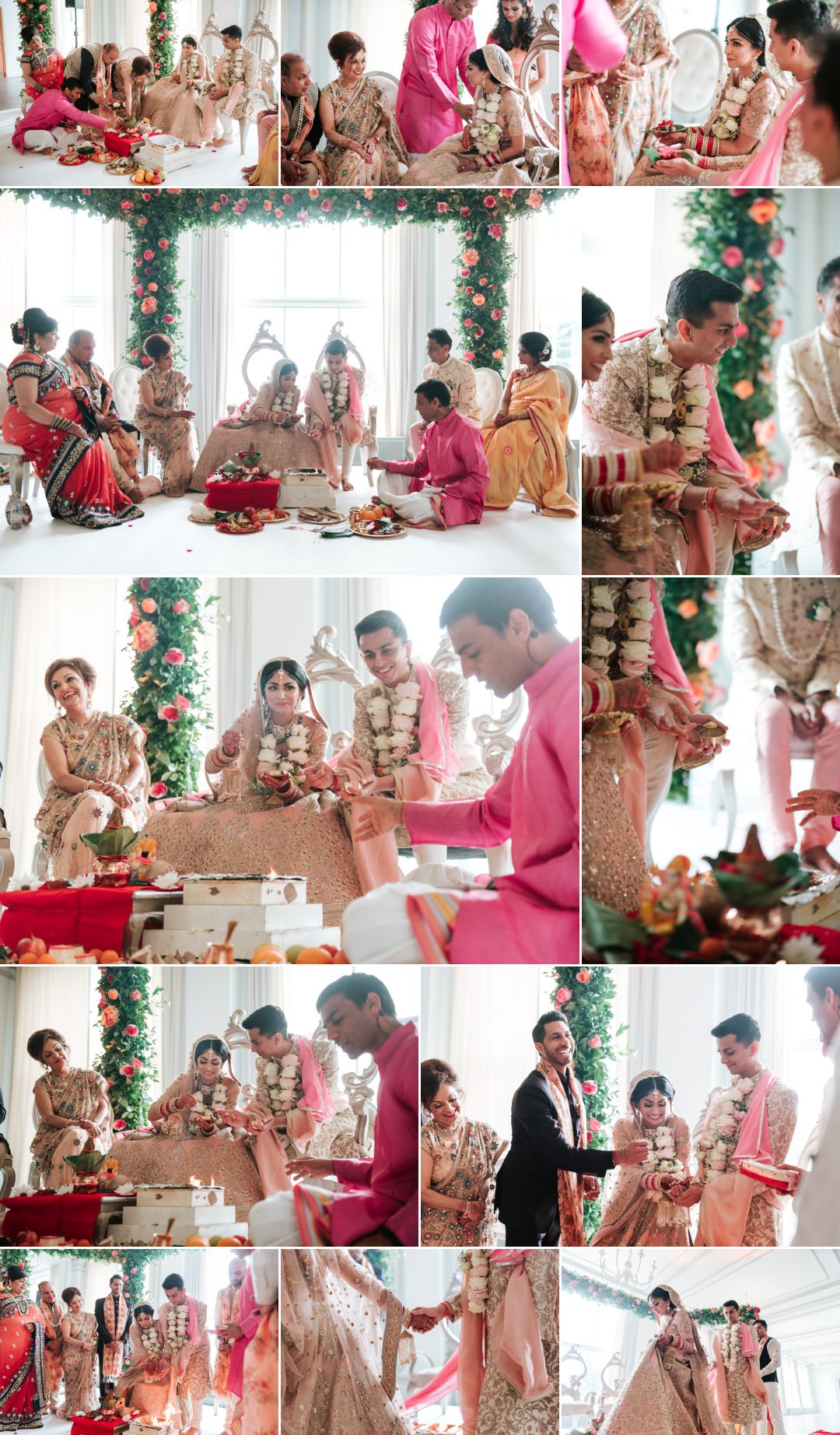 Hindu ceremony photos inside Heythrop Park