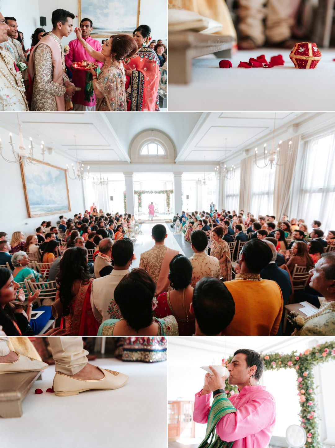 Groom's entrance to the mandap