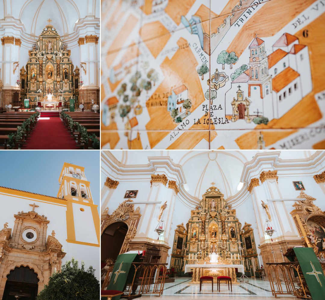 Plaza de La Iglesia and Church of Our Lady of the Incarnation. 