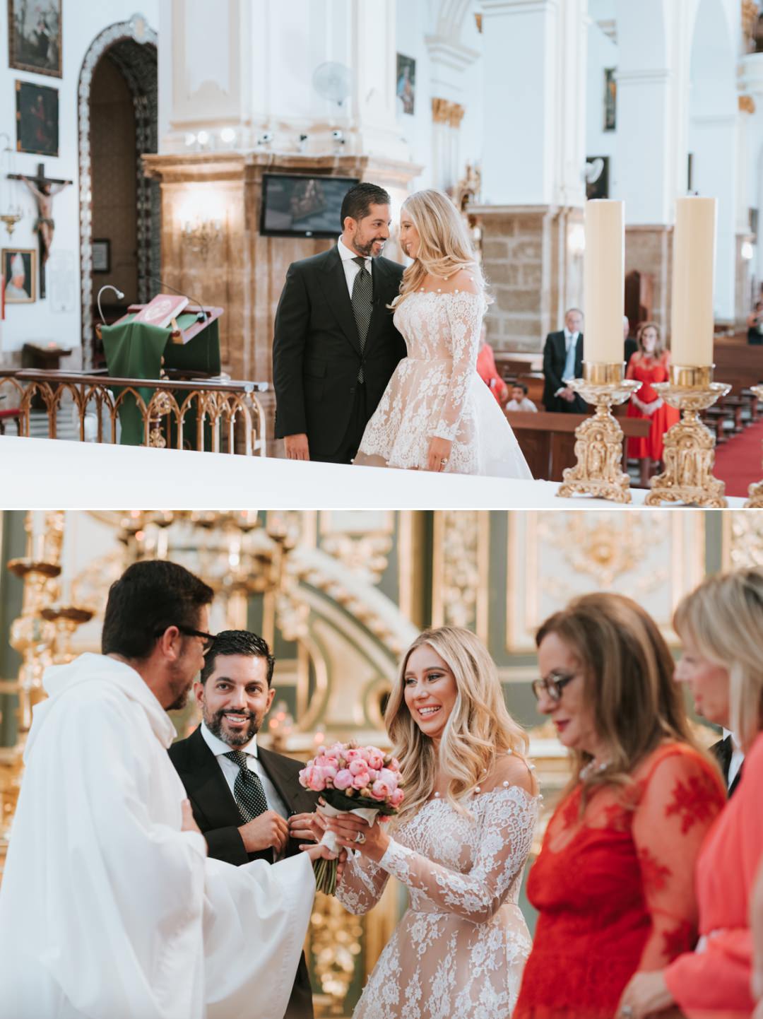 stunning intimate wedding at Church of Our Lady of the Incarnation, Marbella 