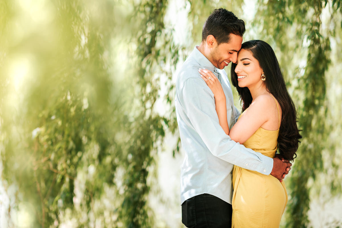 lovely smiles on Samra and Nima's pre-wedding shoot in Cambridge