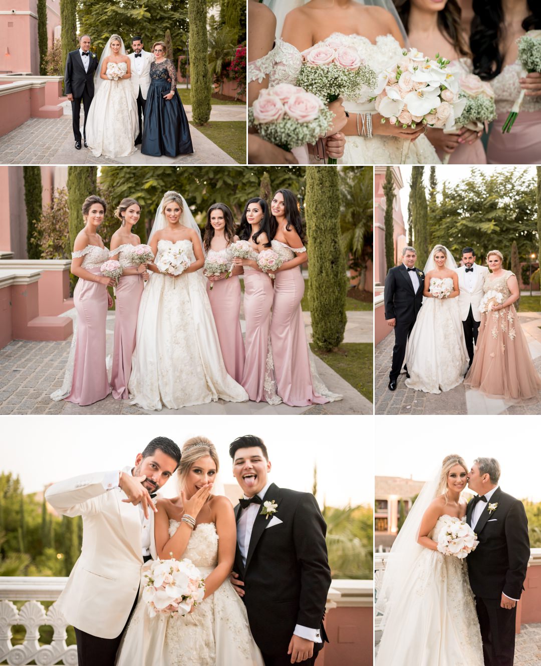 Bridesmaids and family portraits