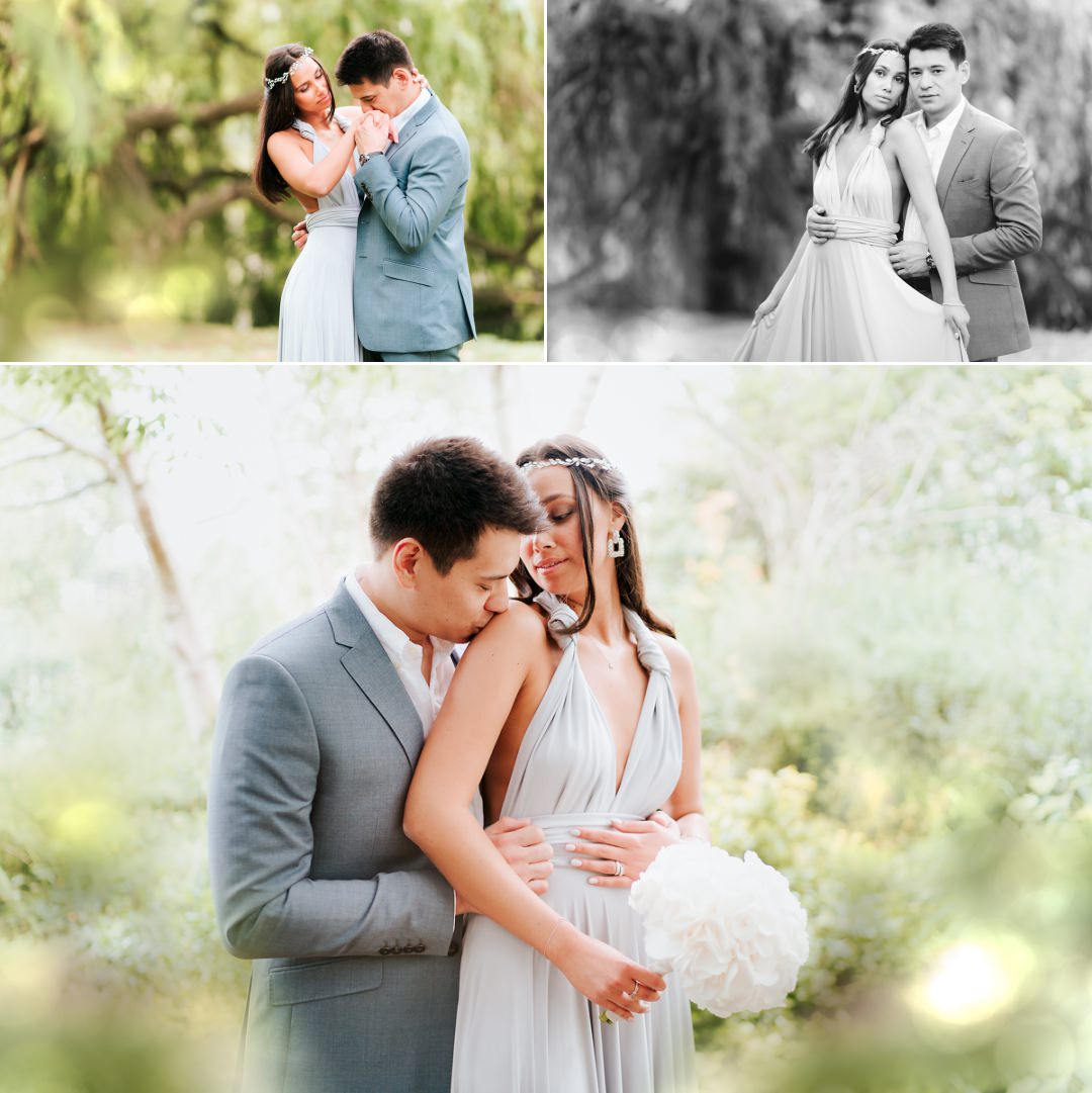 Wedding couple at old Marylebone town hall