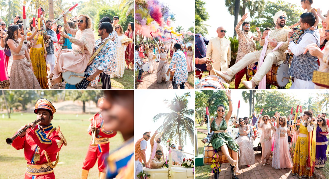 Groom's baraat in Goa, India