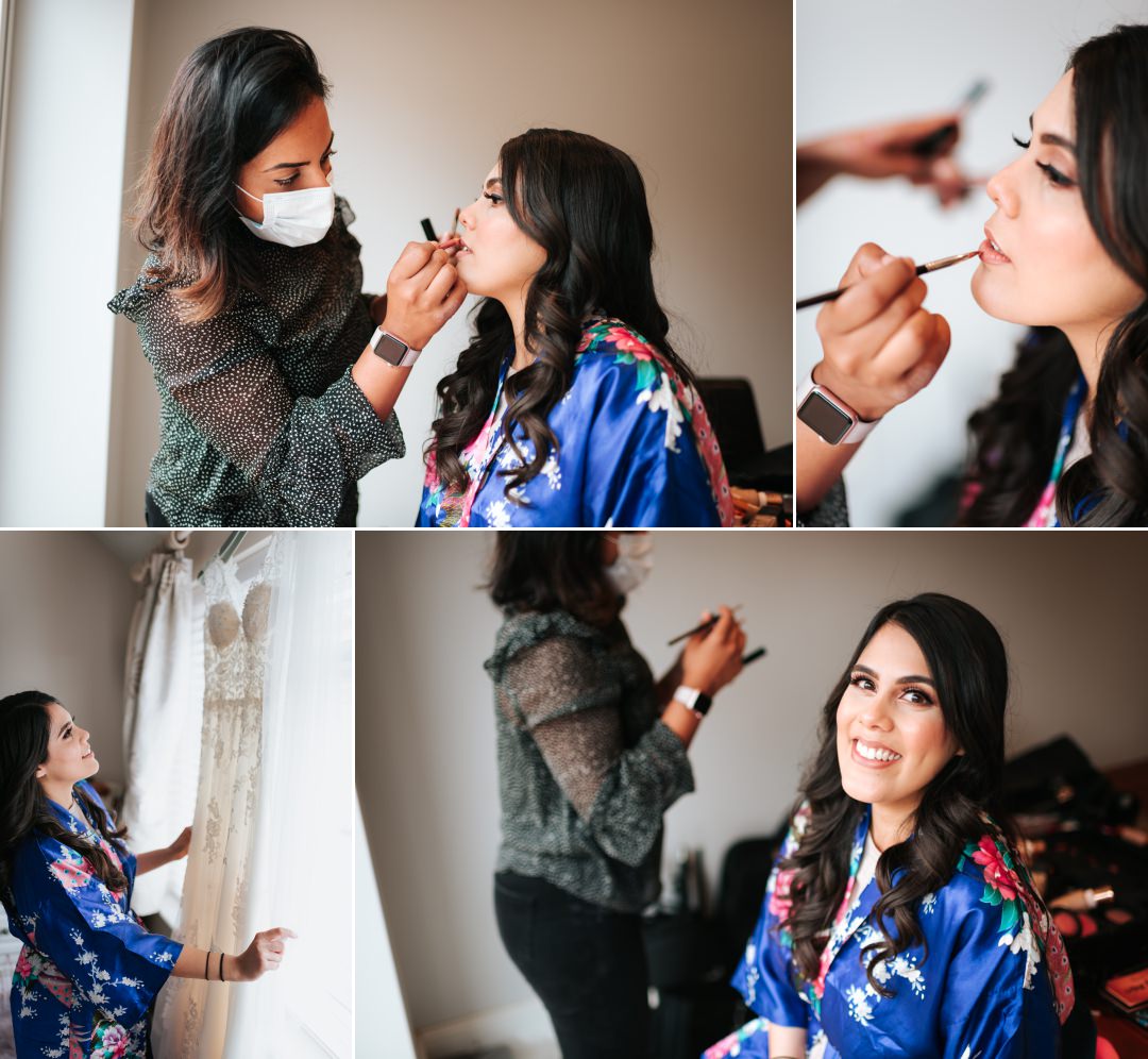 Bridal Prep with Suky Mua and bride
