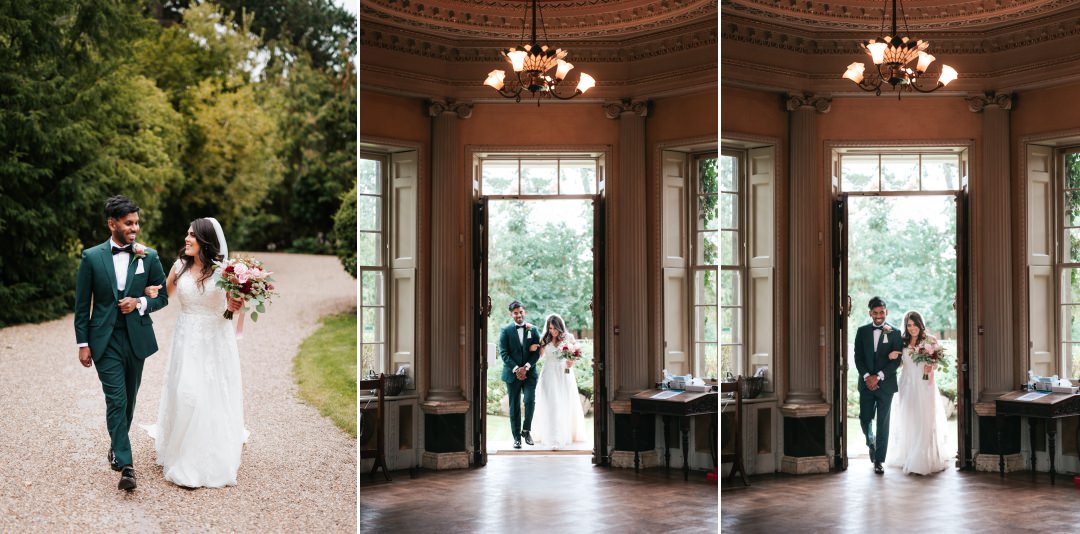 Couples entrance at Hampton Court House
