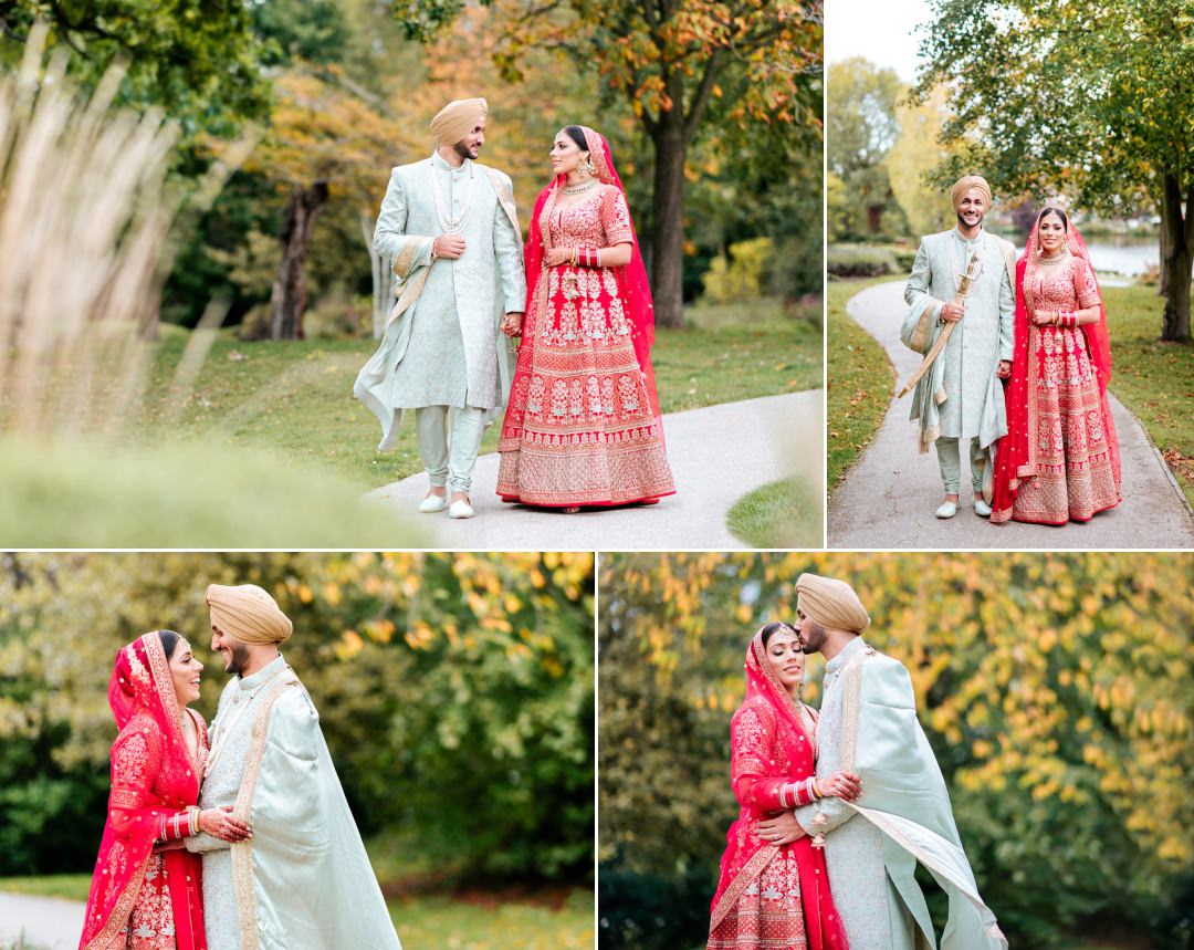 Raphael Park Wedding Couple portraits Sikh