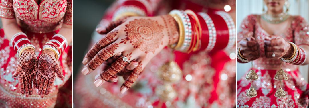 bride henna details 