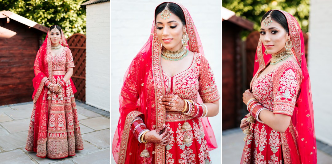 Sikh bride morning natural portraits 