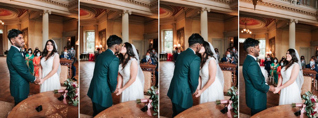 first kiss at asian wedding 