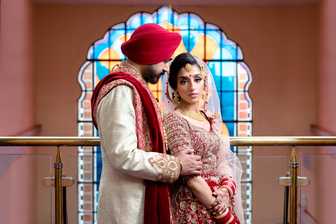Sikh couple at a Havelock Road Gurdwara wedding