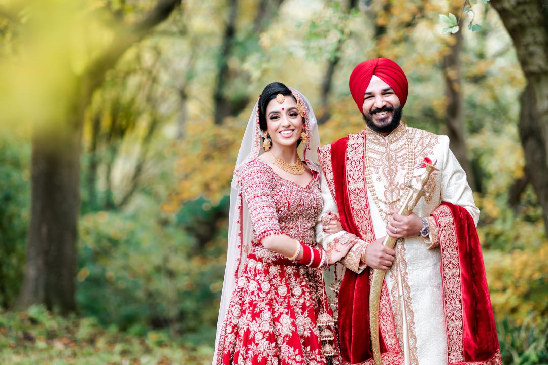 Sikh couple portraits in Slough