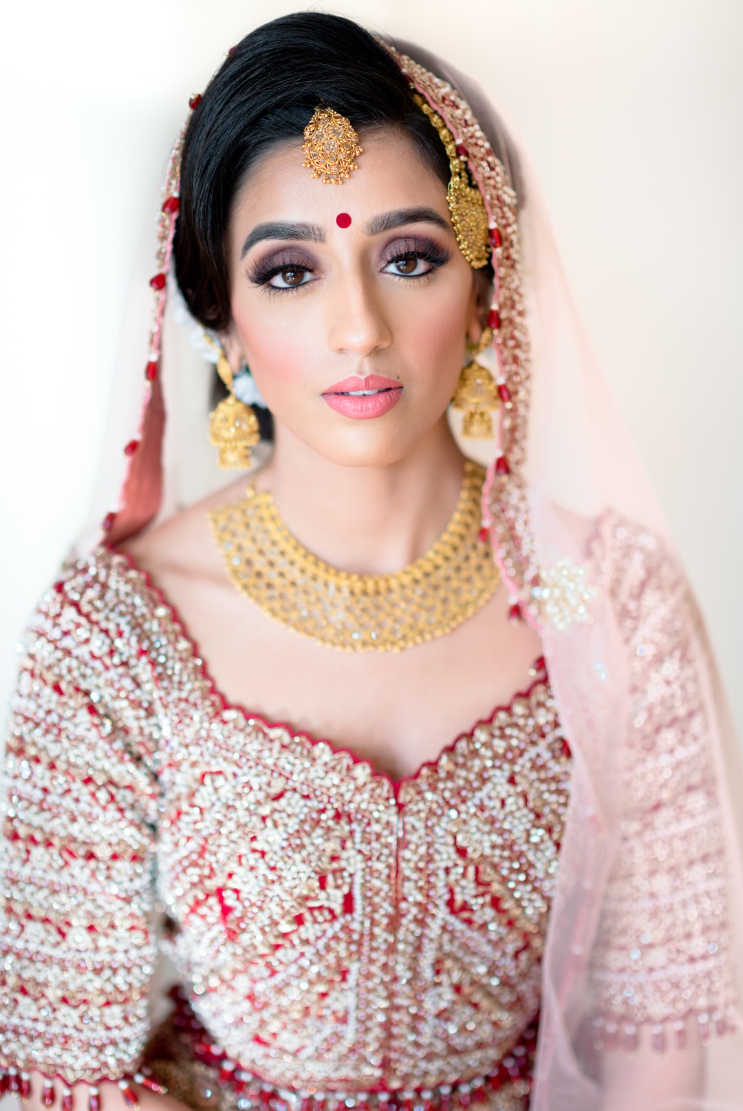 Stunning Sikh bride with makeup by Patti Panue