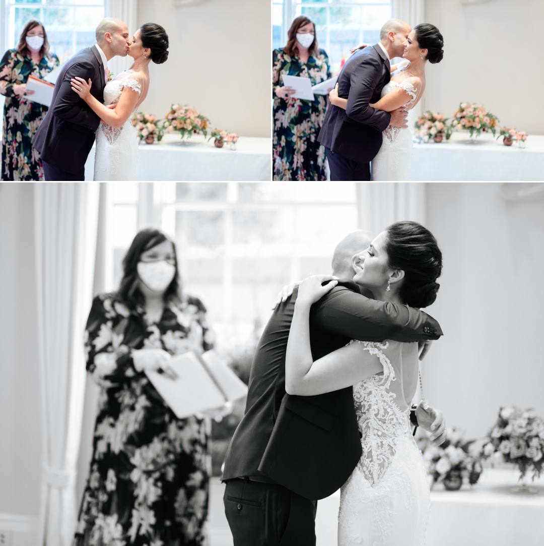 first kiss after ceremony 
