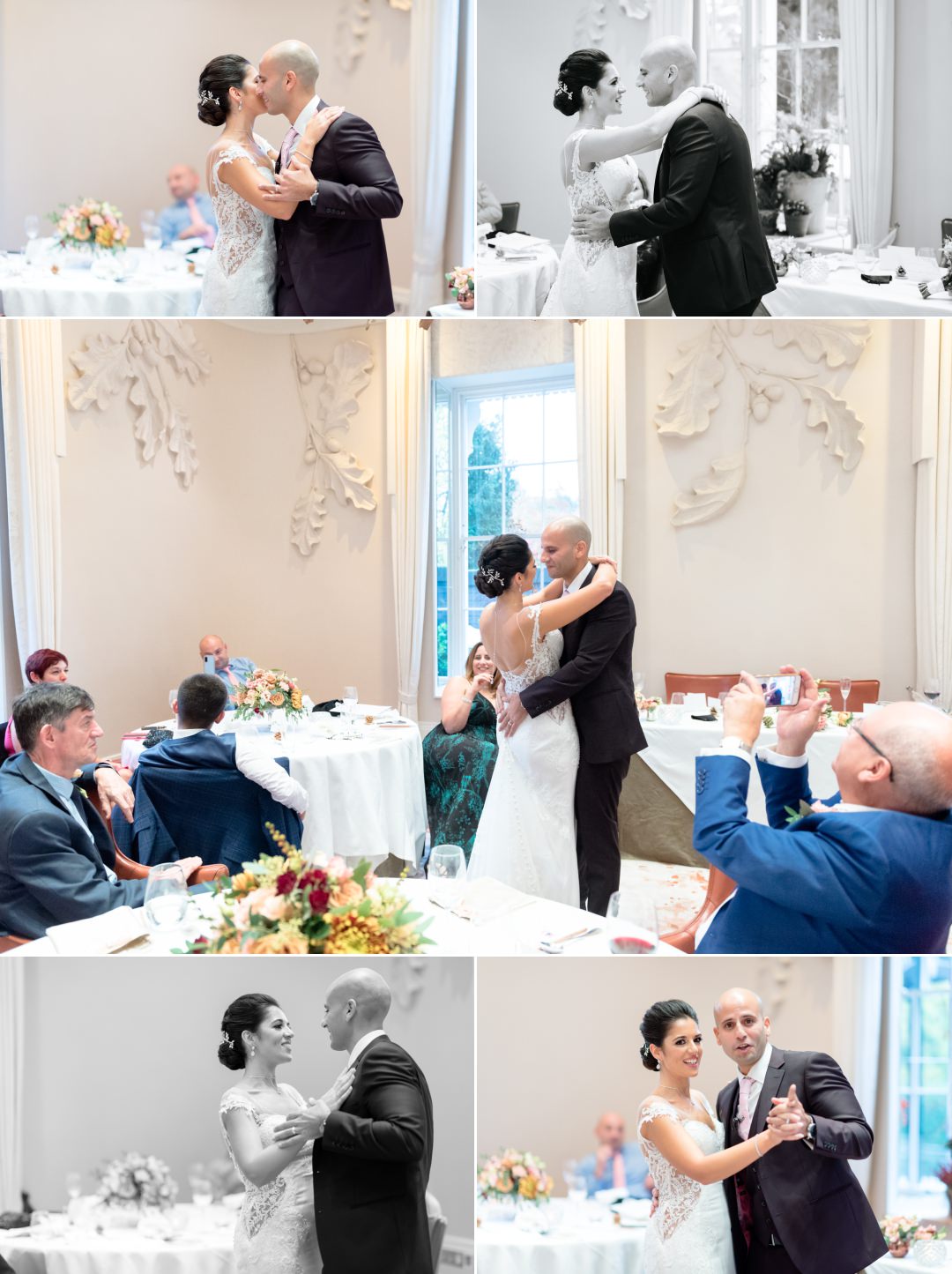intimate first dance at Coworth Park micro wedding