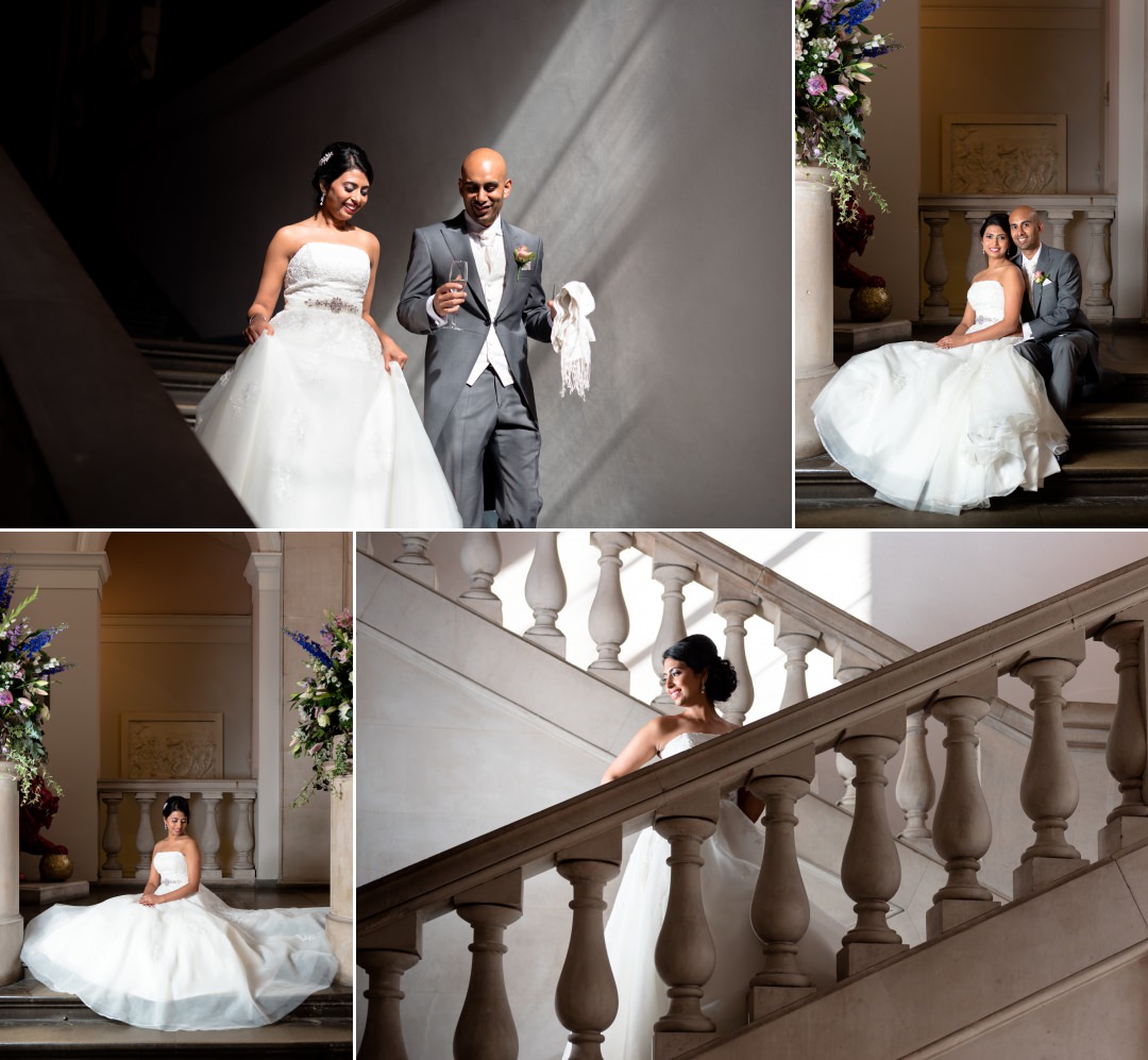 Couple photos at King's College London Wedding 