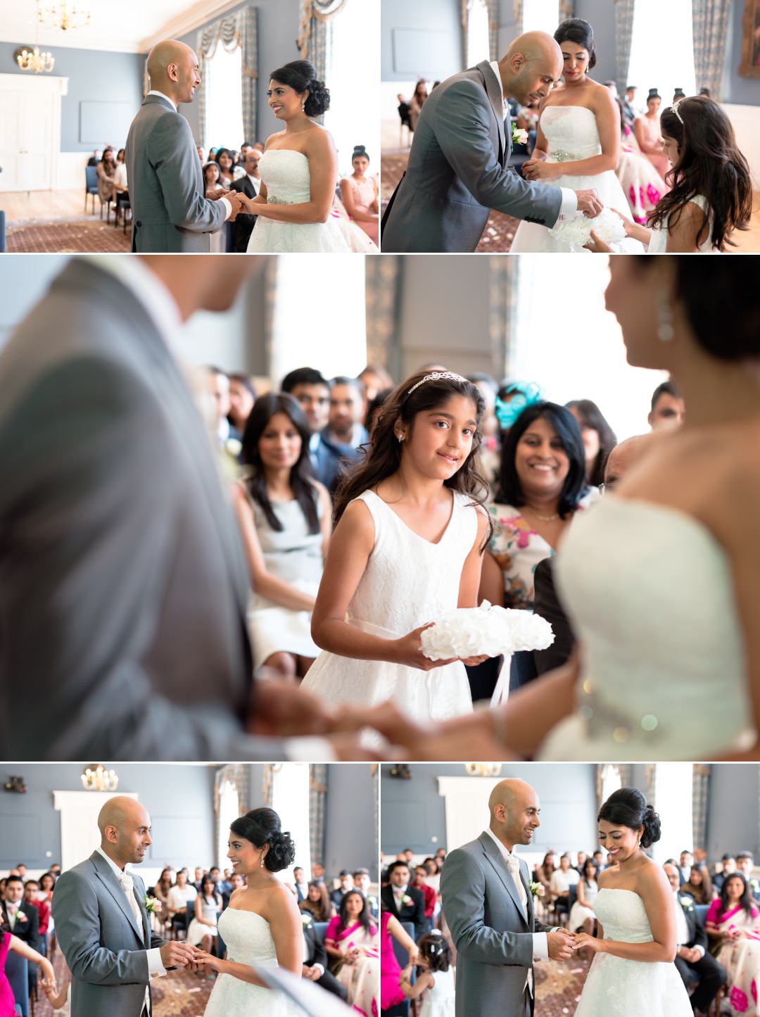 ring bearing flower girl and ring exchange