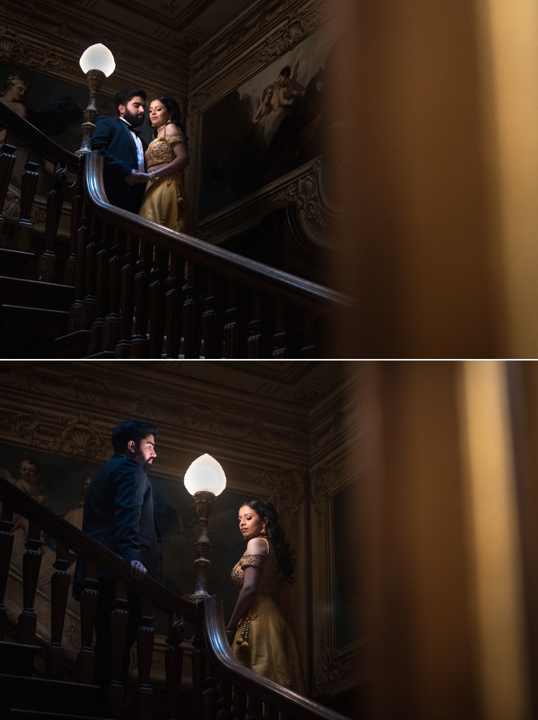 couple on the stairs 