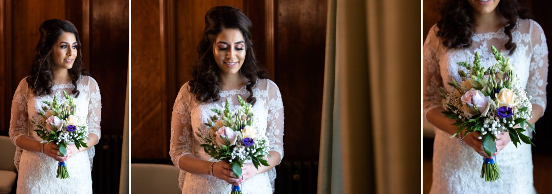 Bridal portraits at Old Marylebone Town Hall 