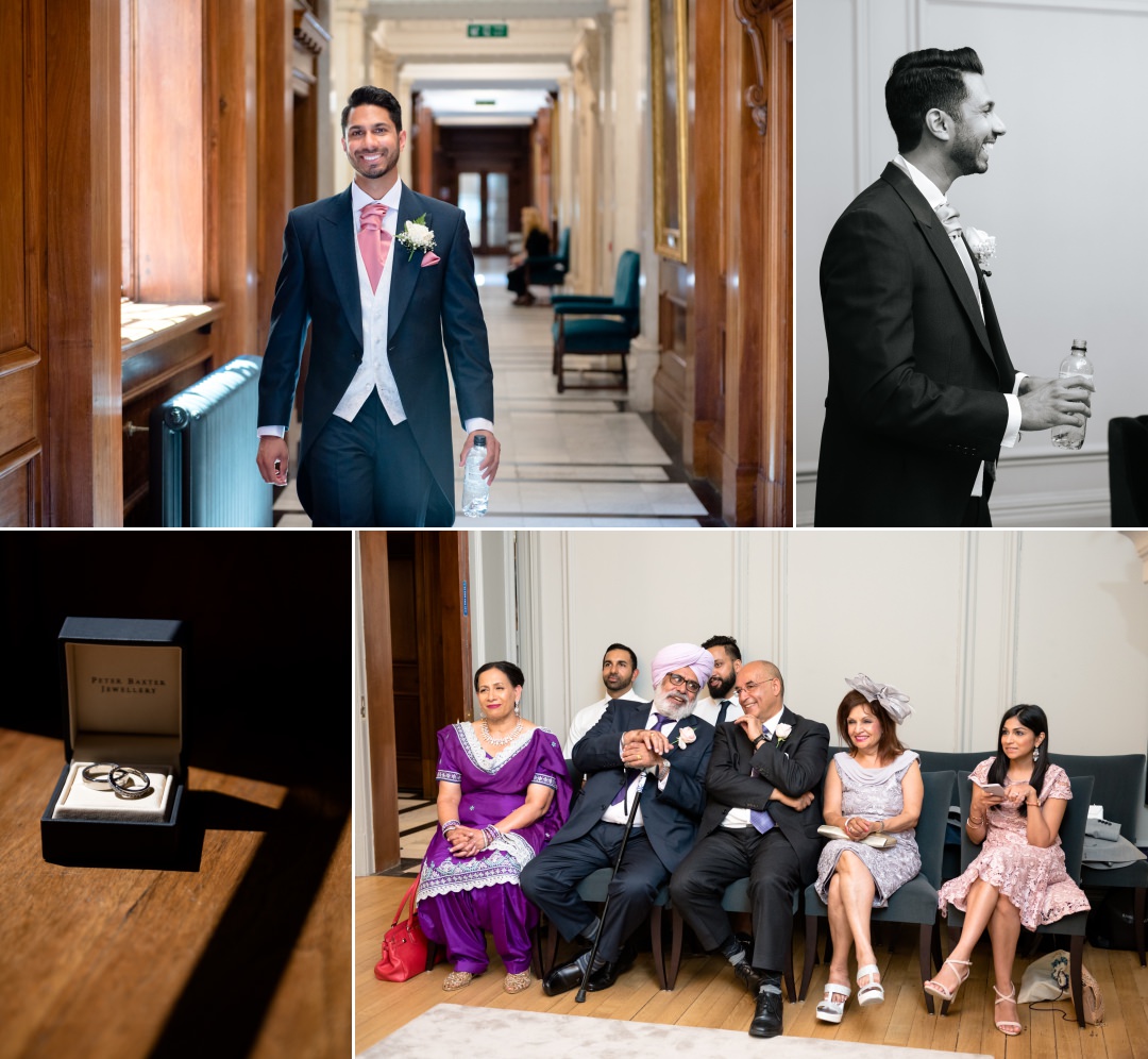 groom and family at wedding