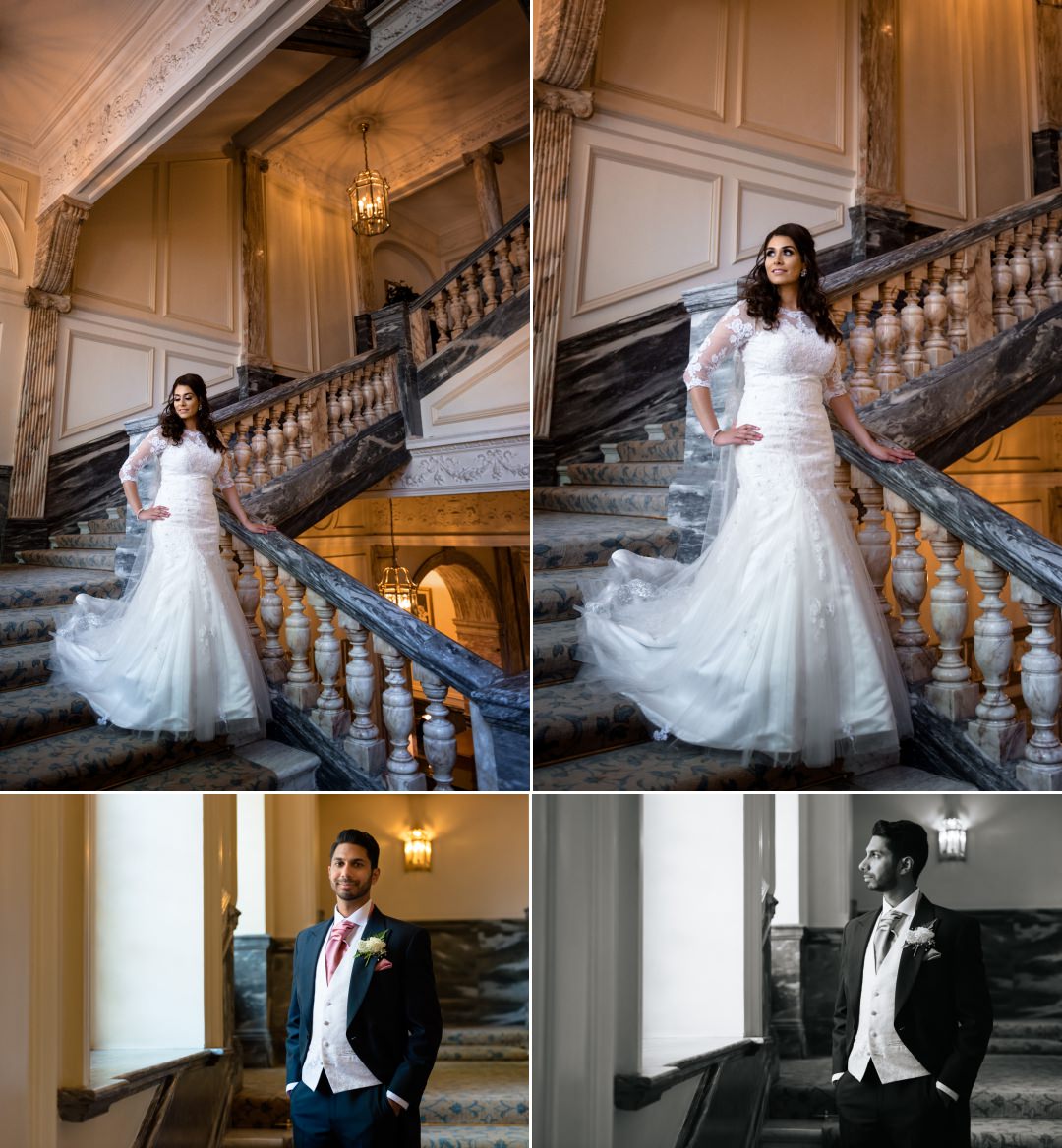 bridal couple portraits at The Landmark 