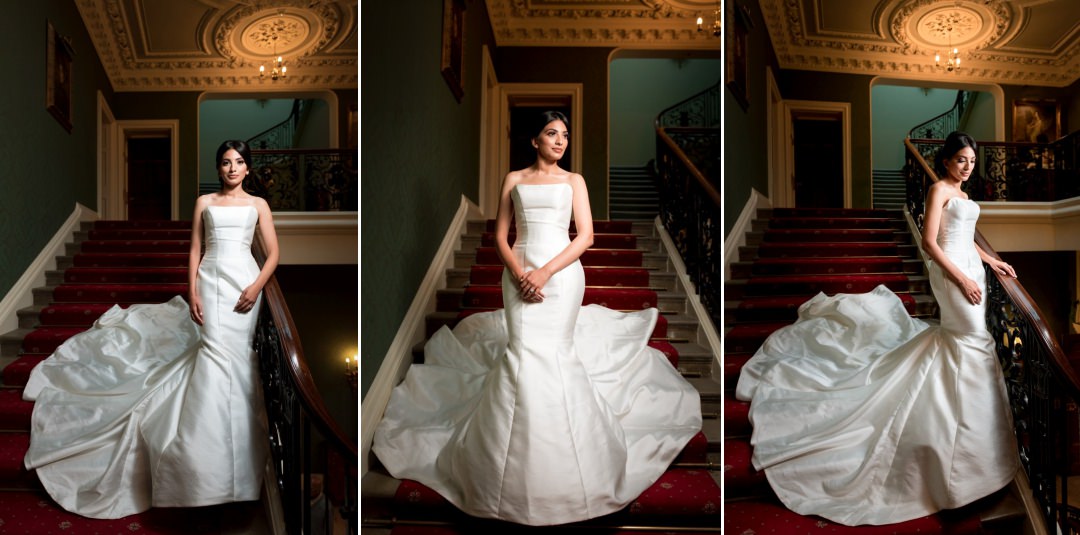 Asian bridal photos at Addington Palace wedding