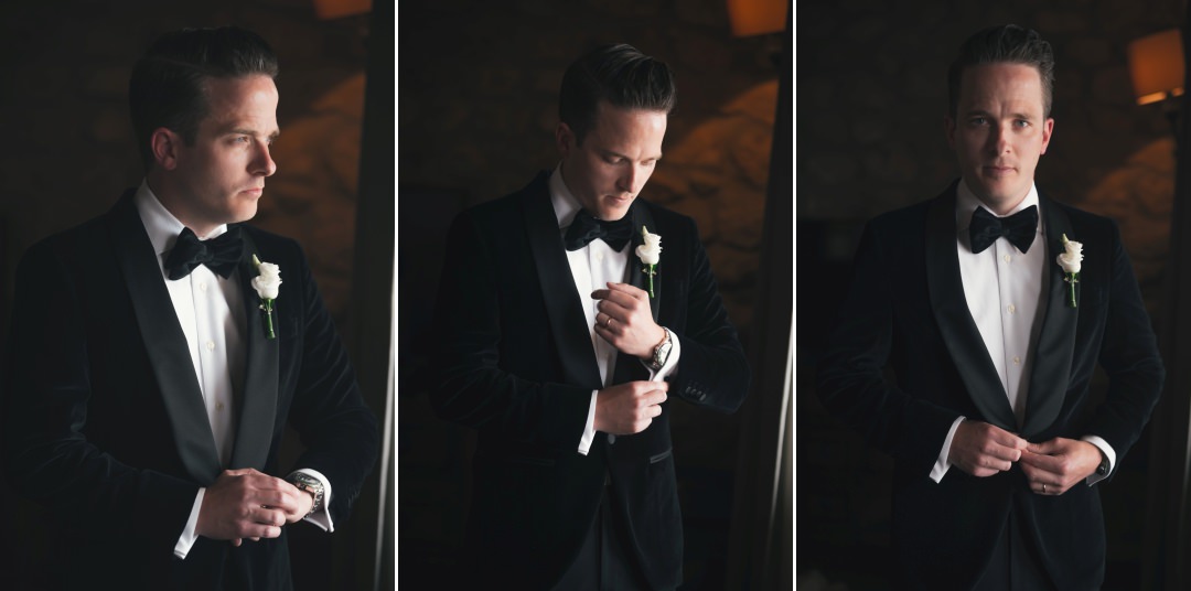 groom portraits at Chateau Eza