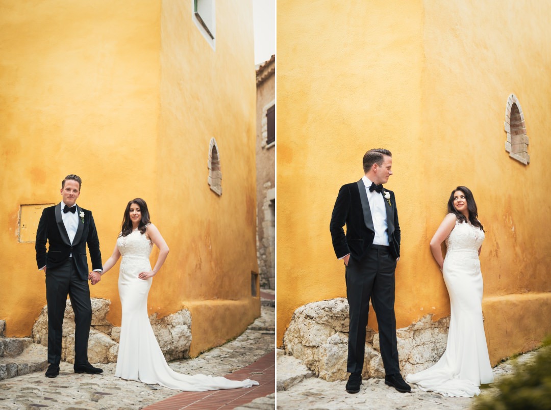 couple wedding photography at Chateau Eza