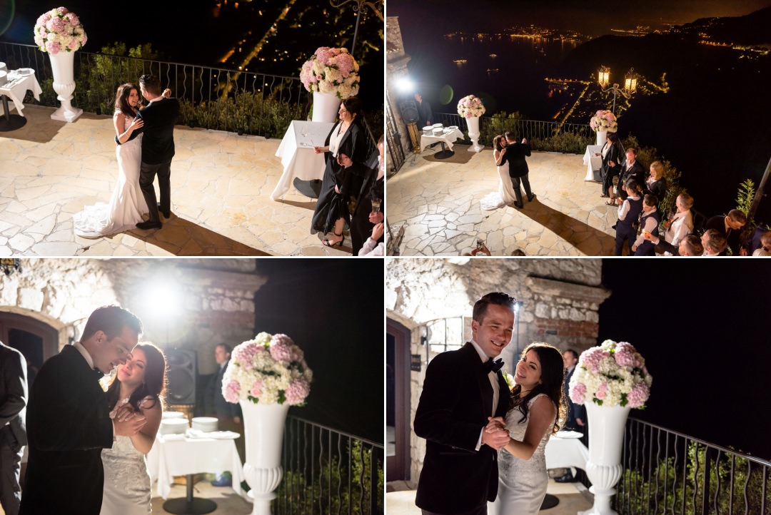 first dance photography at Chateau Eza wedding 