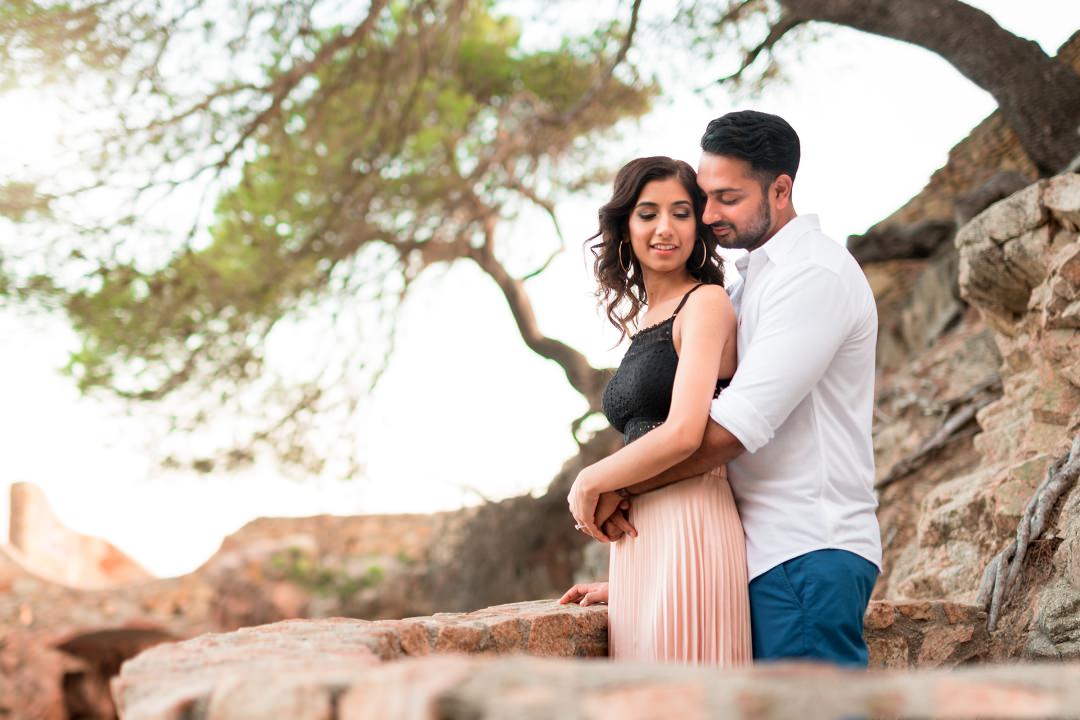 Asian couple prewedding shoot in Spain