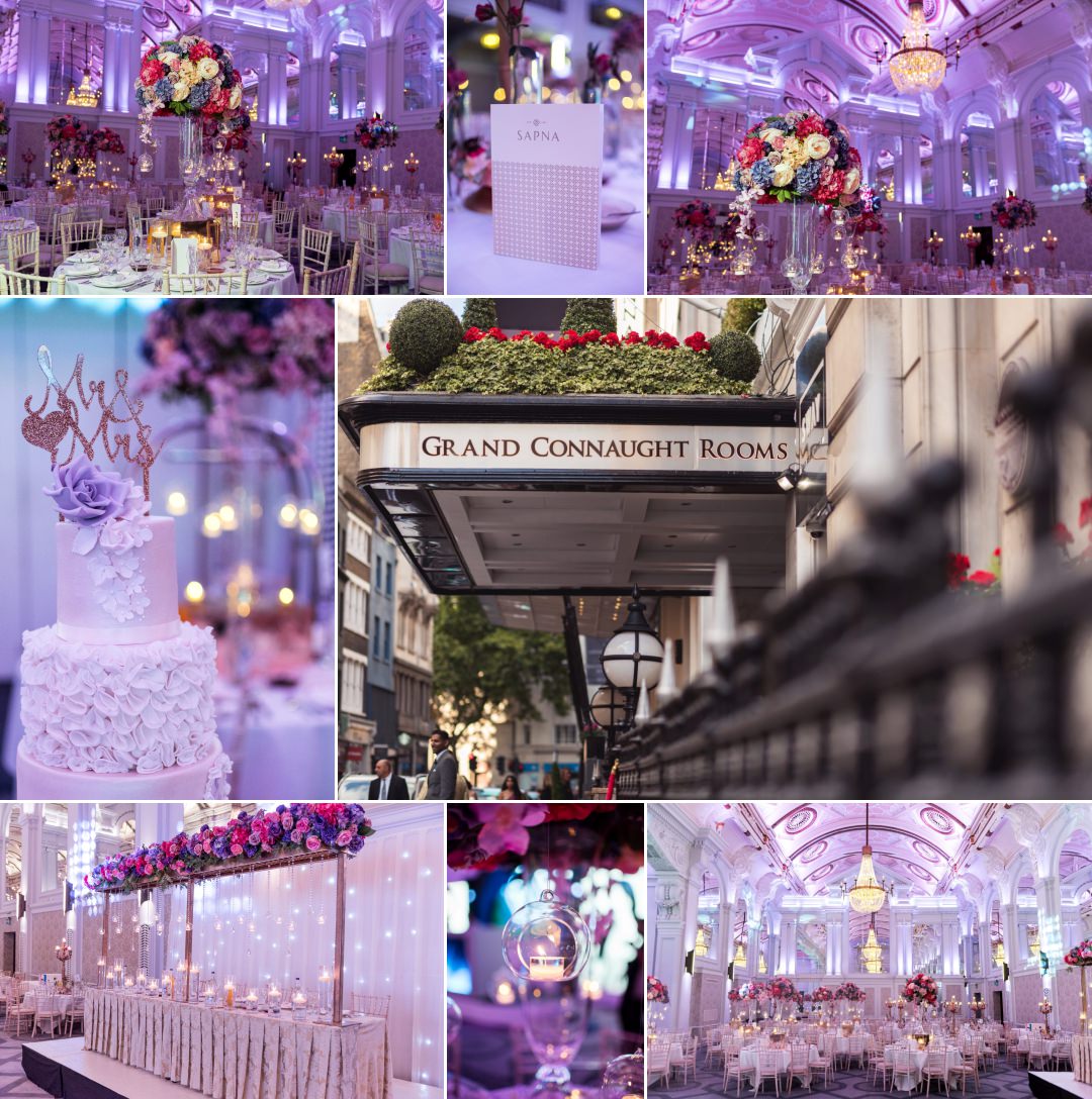 Grand connaught rooms Asian wedding reception 