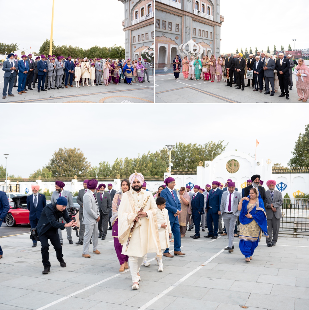 Sikh milni at Gravesend wedding 