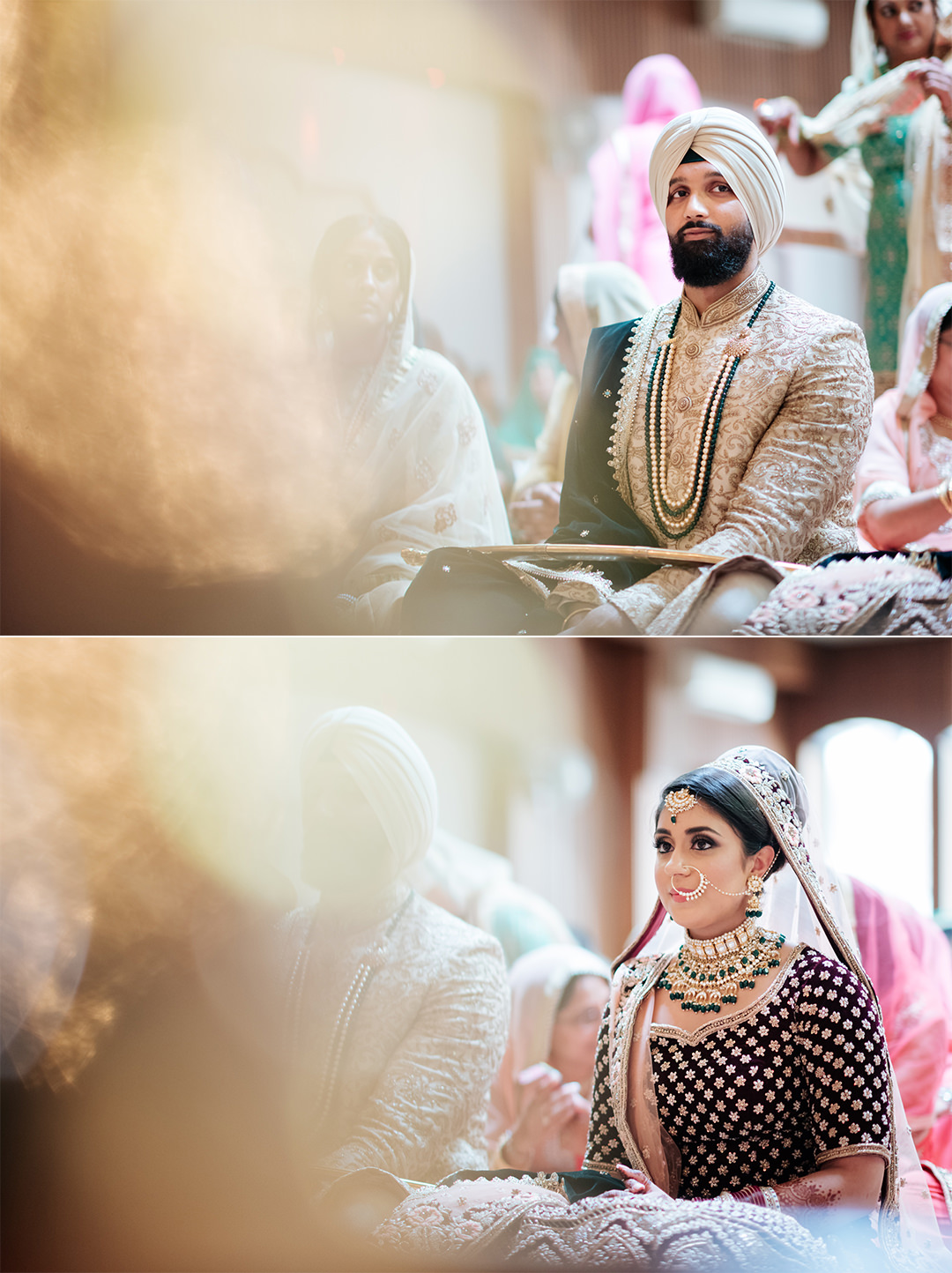 Lovely couple at Ramgarhia Sabha Southall Gurdwara Wedding