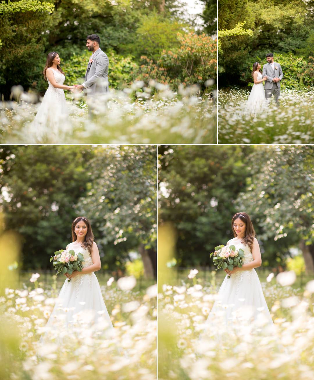 Couple amongst the flowers