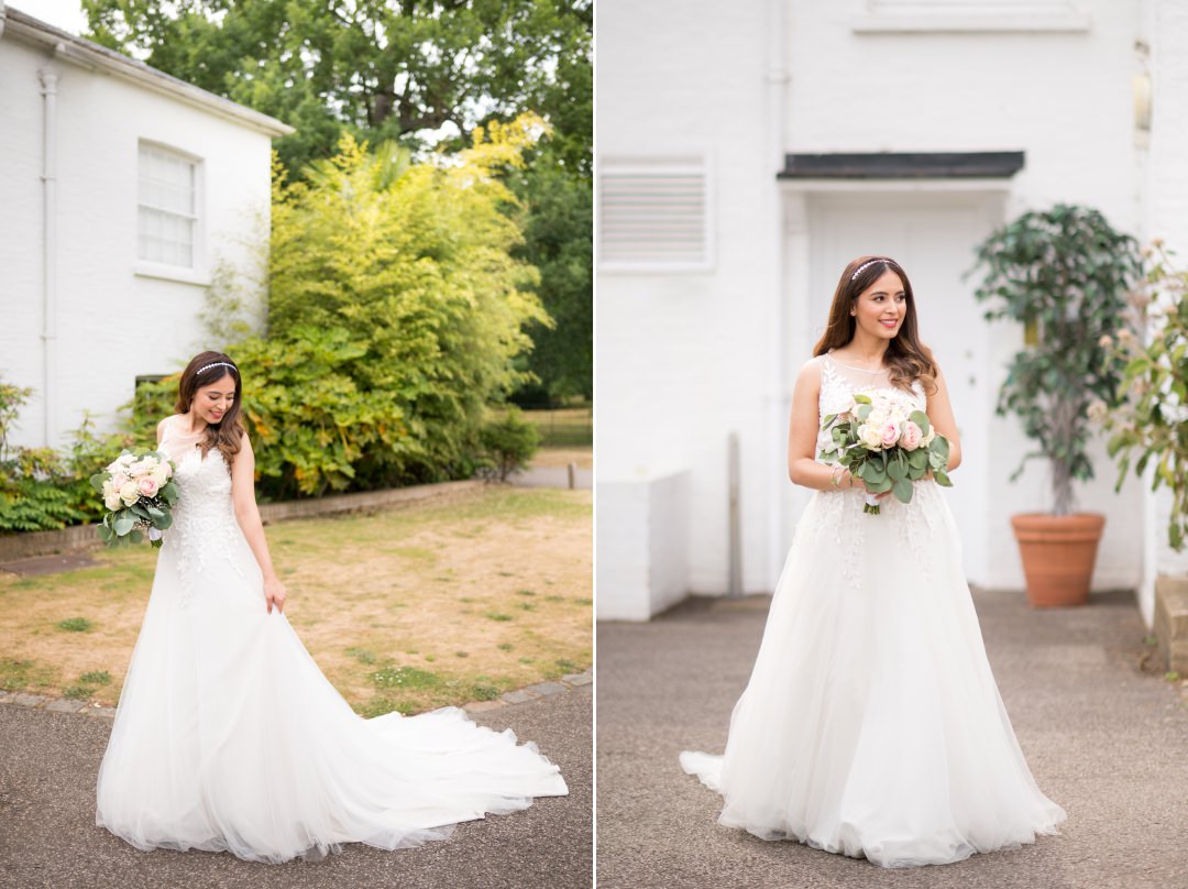 Beautiful bride at Richmond Park Wedding