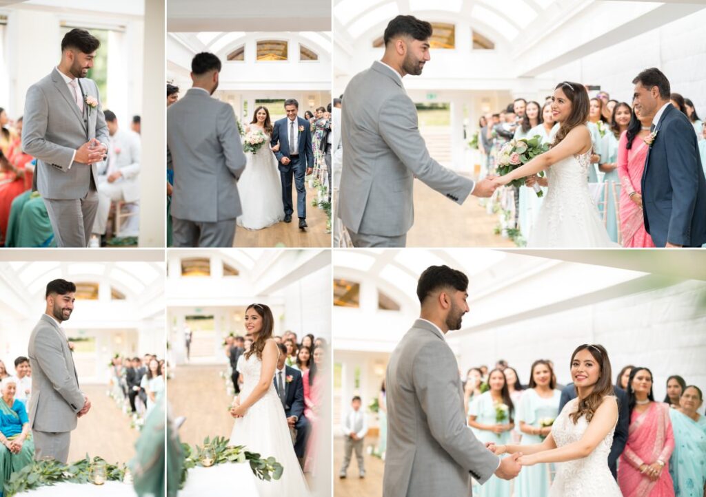 Civil wedding ceremony at Pembroke Lodge