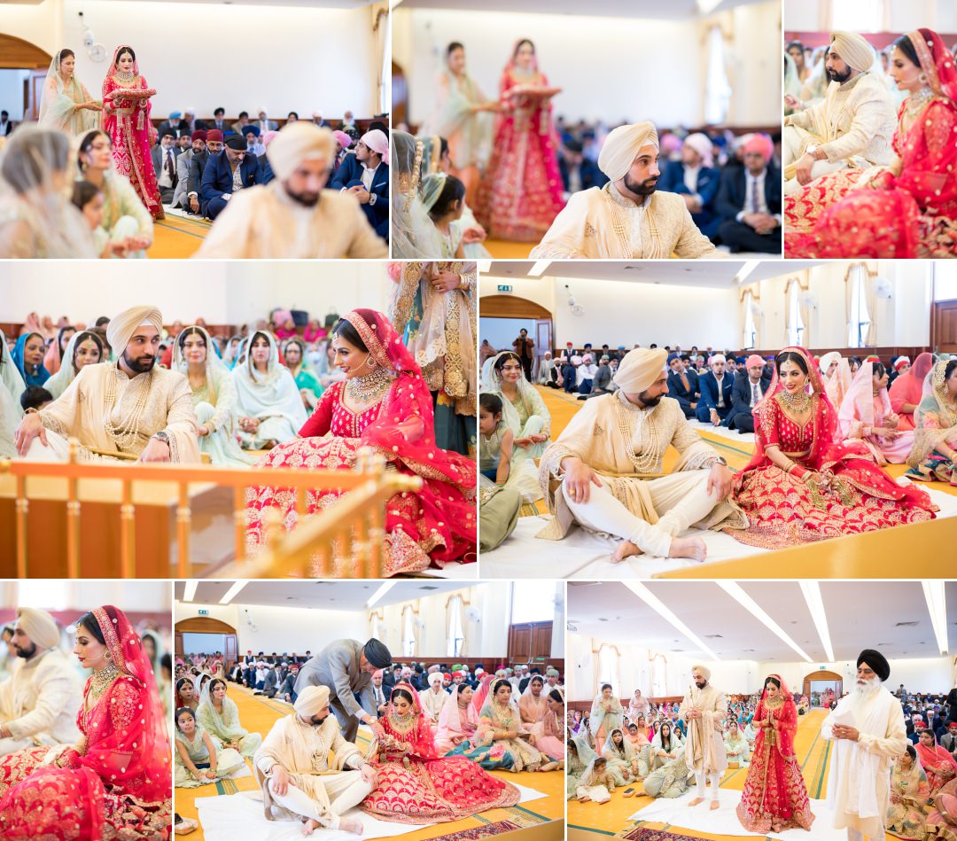 Alice Way Gurdwara Sikh wedding ceremony during the summer